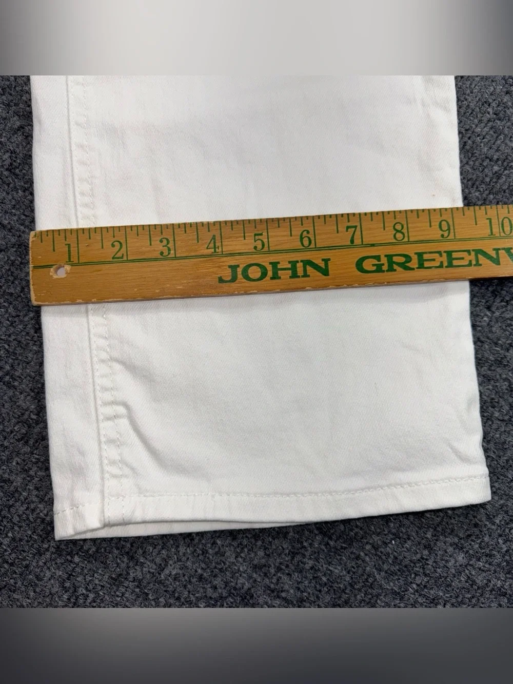 Levi Strauss 541 Straight Leg Mens White Denim Jeans 40x32 Solid Classic Levis
